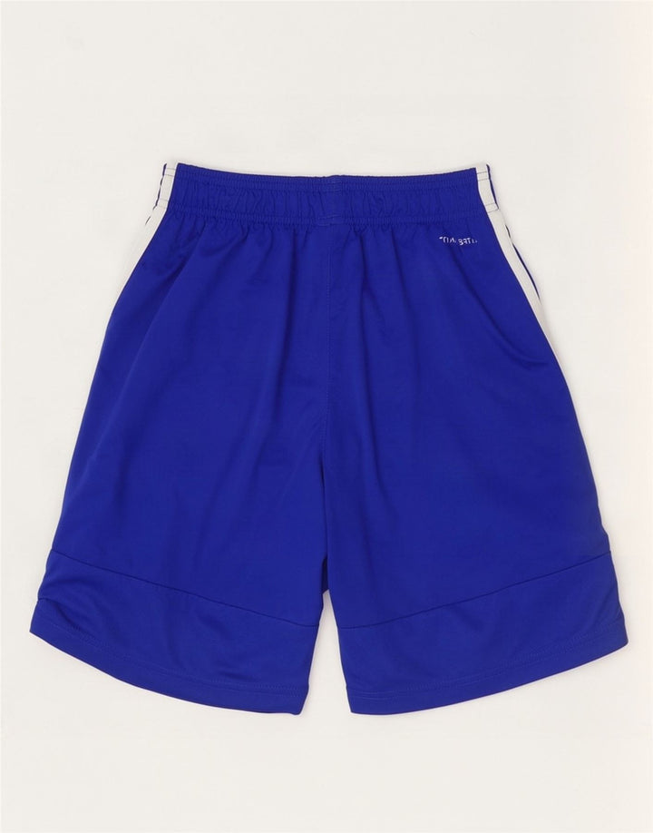 Męskie spodenki sportowe Adidas Climalite, małe, niebieskie, poliestrowe