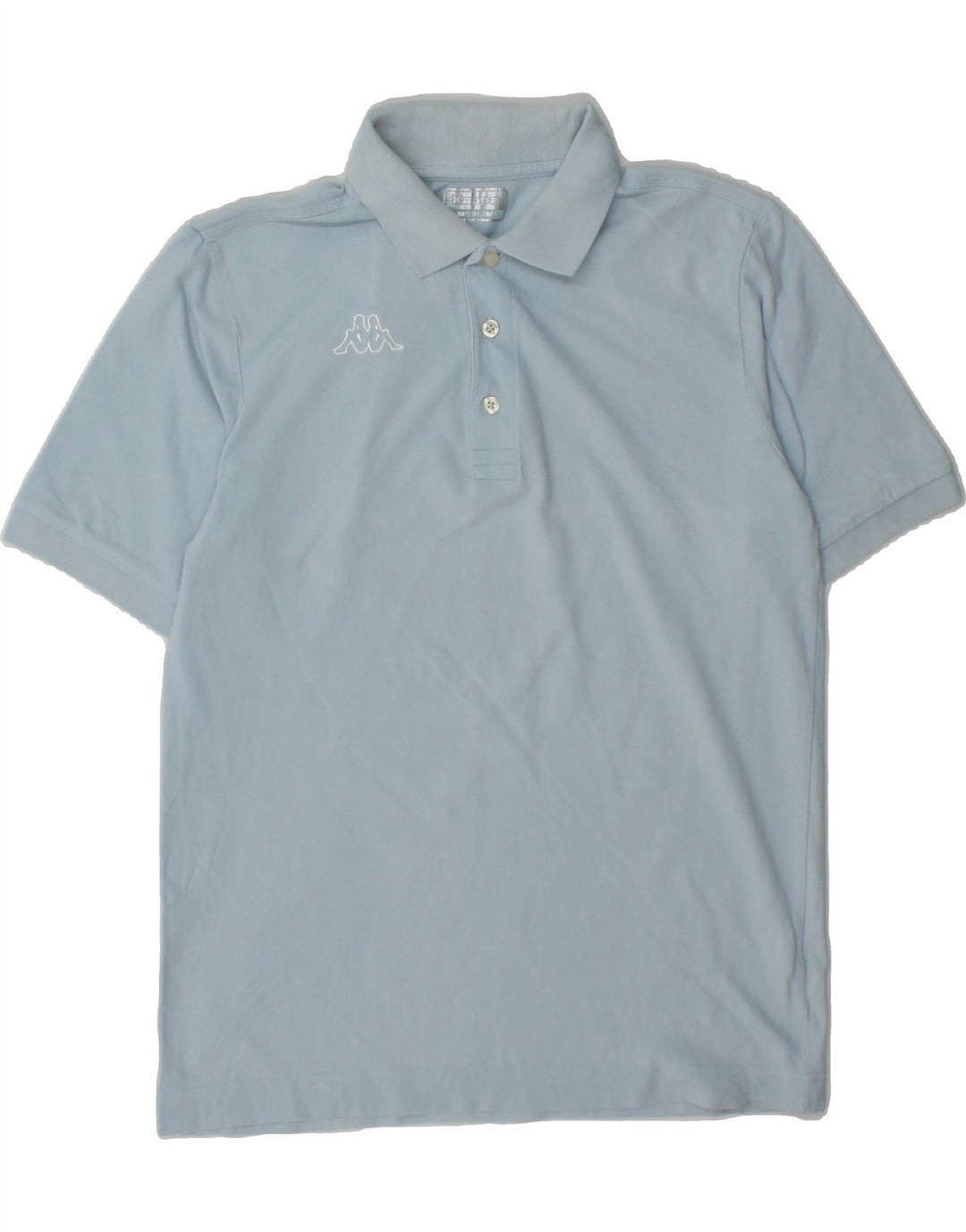 KAPPA Mens Polo Shirt Medium Blue Cotton Vintage Kappa and Second-Hand Kappa from Messina Hembry 