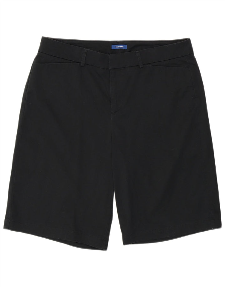 Damskie spodenki na co dzień Dockers, duże, W36, czarne, bawełniane