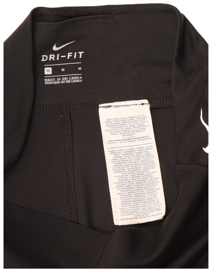 Damskie legginsy NIKE Dri Fit UK 12, średni czarny poliester
