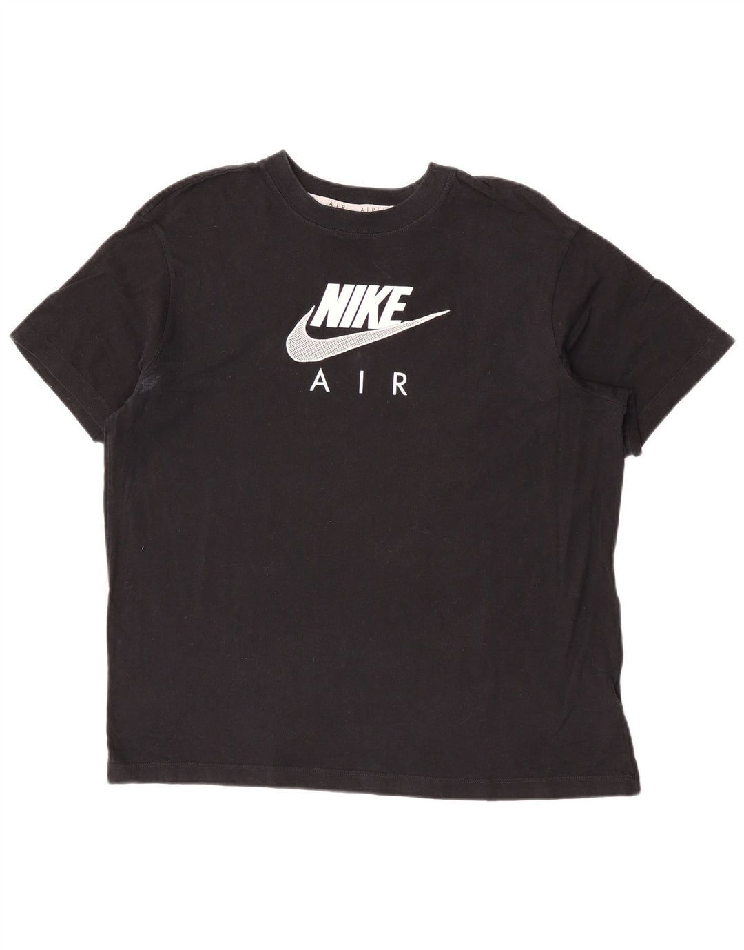 Męski T-shirt z grafiką Nike, średni czarny, bawełniany