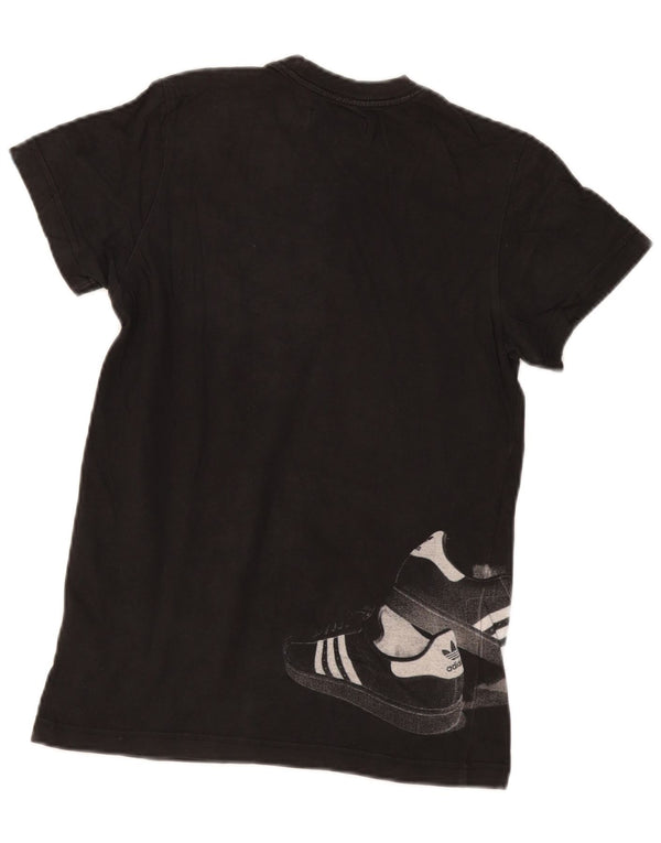 Męska koszulka z grafiką Adidas Top XS, czarna bawełna