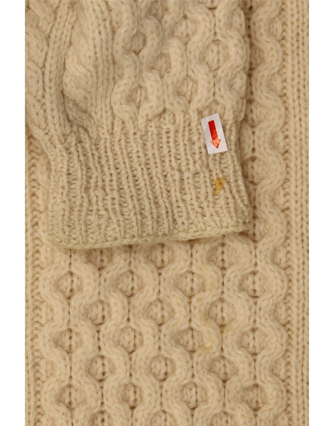 Męski sweter z okrągłym dekoltem REPLAY XL w kolorze złamanej bieli, wełniany