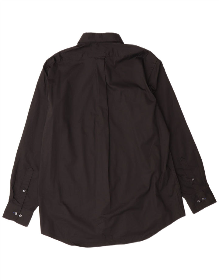 Koszula męska Izod o regularnym kroju, rozciągliwa, rozmiar 16 16 1/2, duża, czarna bawełna