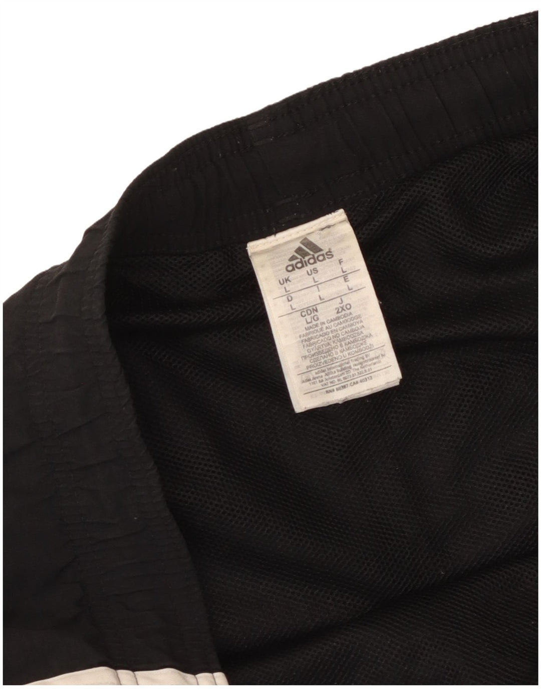 Męskie spodenki kąpielowe Adidas, duże, czarne, poliamidowe