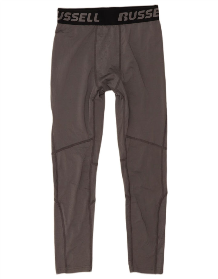 Chłopięce legginsy z grafiką Russell Athletic 14-15 lat XL, szary, poliester