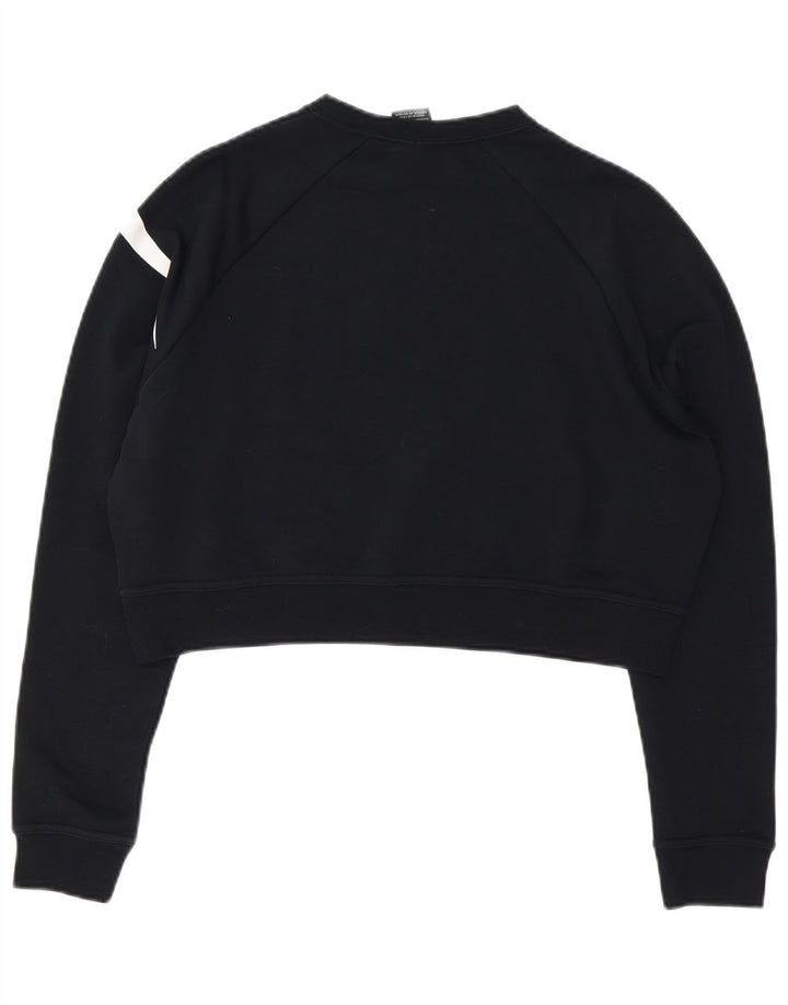 Damska bluza z krótkim rękawem NIKE, oversize, z grafiką, UK 10, mała czarna