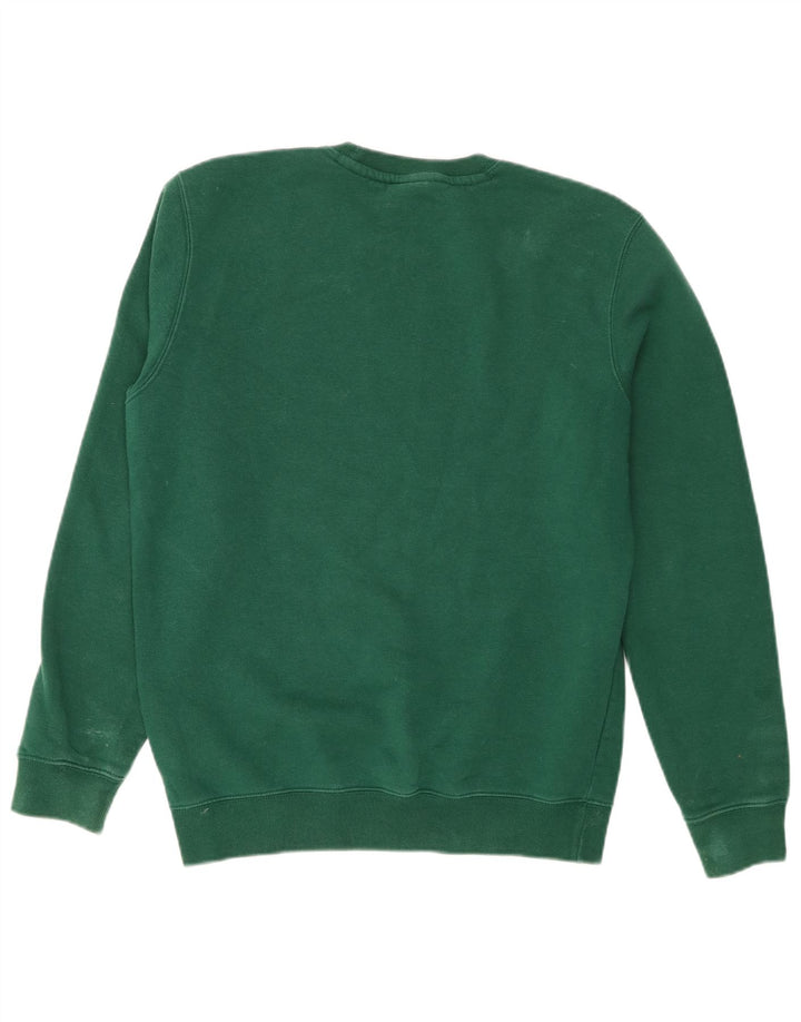Męski sweter z grafiką Champion, średni zielony, bawełniany