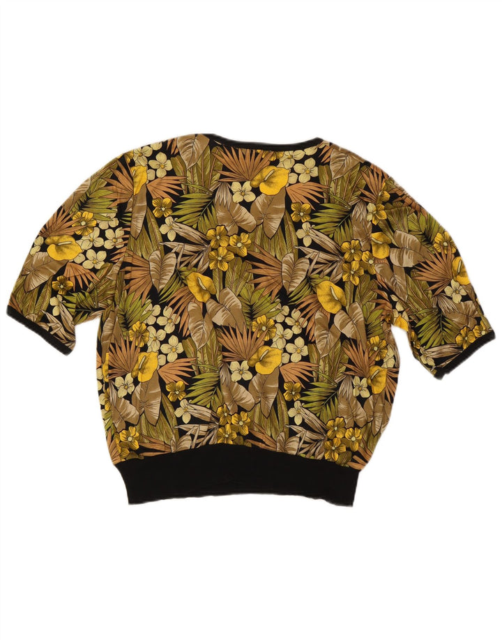 Damska bluzka w stylu vintage IT 48 XL, wielobarwna, kwiecista bawełna