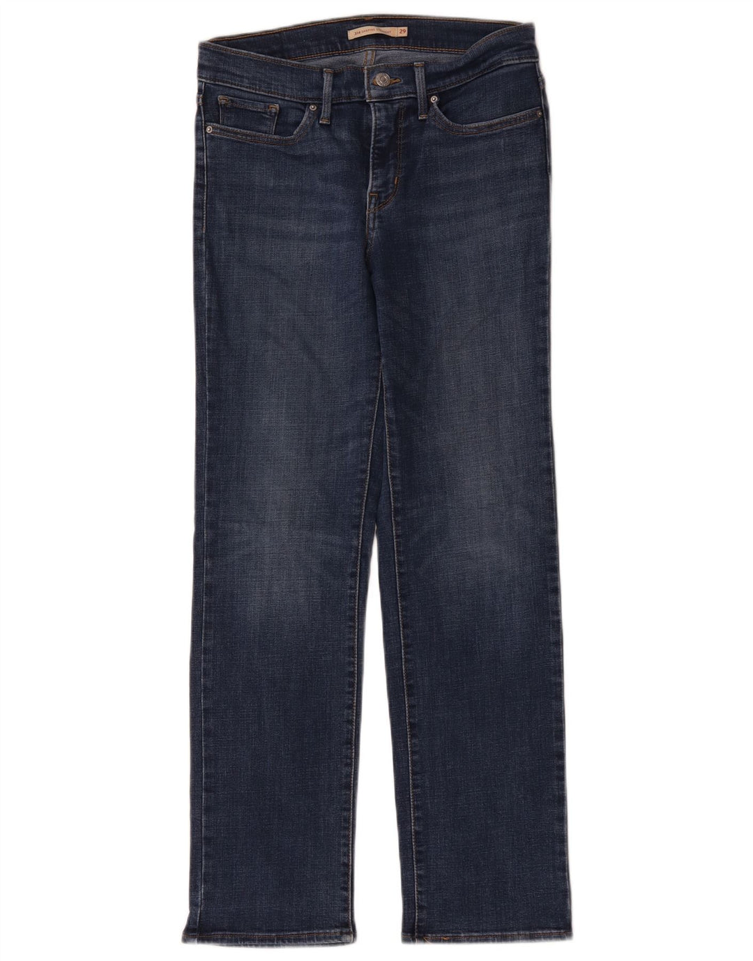 Damskie dżinsy Levi's 314 Shaping Straight W29 L30 Niebieska bawełna