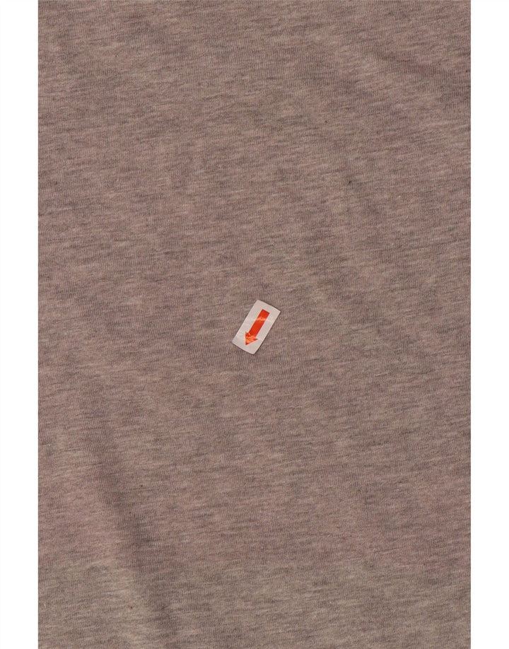 Damska koszulka Adidas Top UK 12/14 Średnia szara bawełna