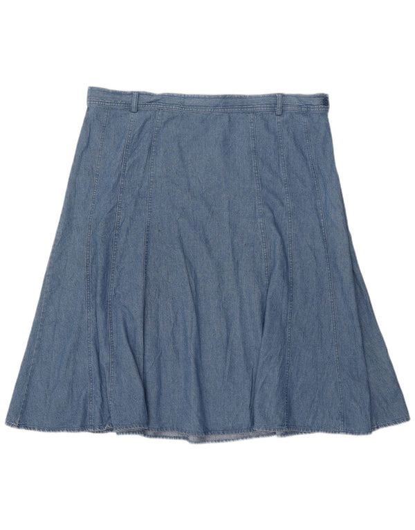 Marks & Spencer Damska spódnica dżinsowa UK 22 3XL W42 Niebieska bawełna