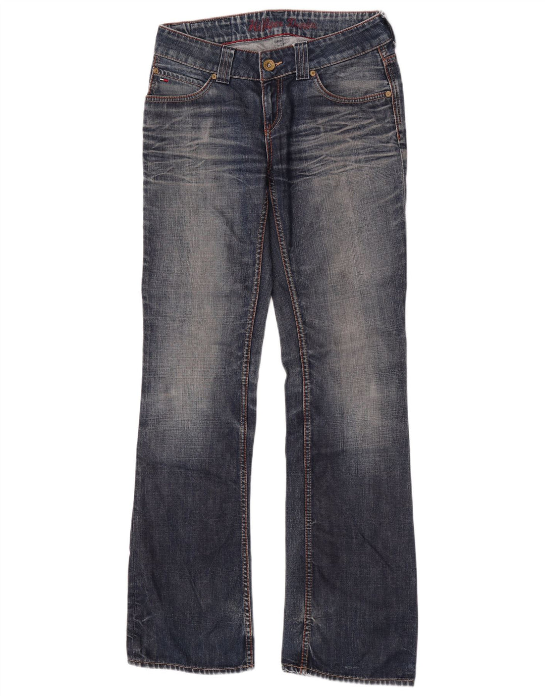 Damskie jeansy Bootcut Tommy Hilfiger W28 L34 Niebieska bawełna