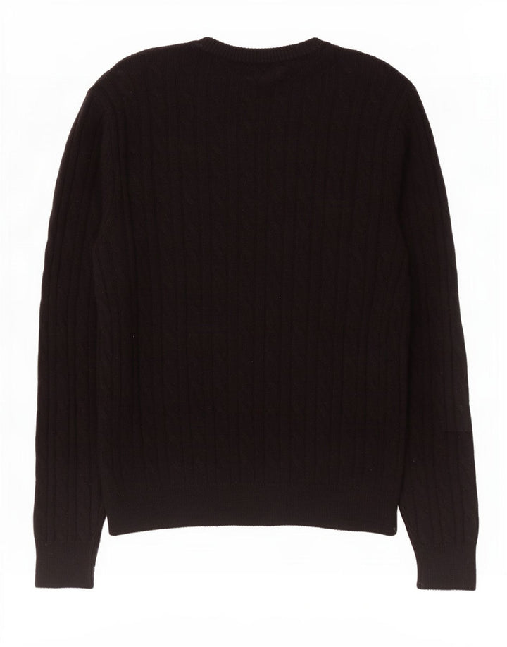 Męski sweter Jack Wills z dekoltem w łódkę, średni czarny nylon