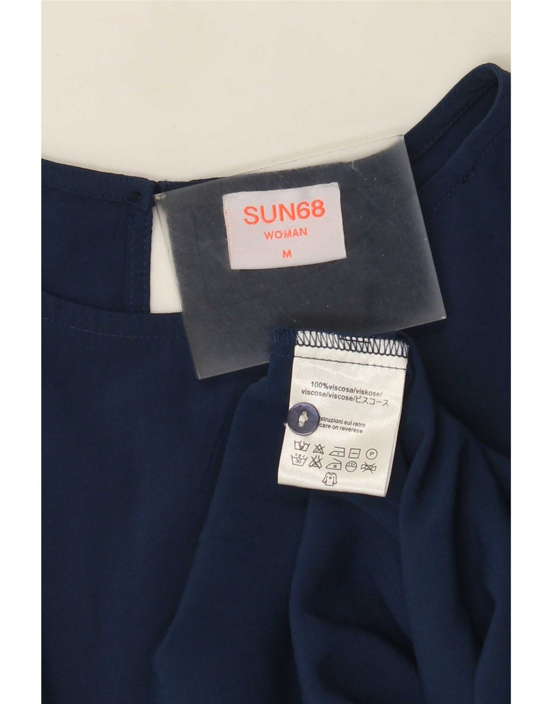 Bluzka damska Sun68 Top UK 14 Średni granatowy wiskoza