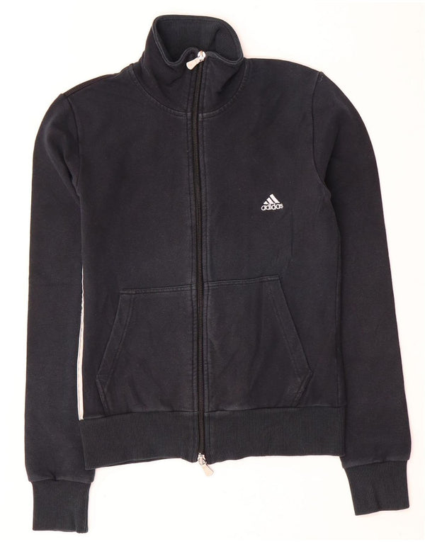 Damska kurtka dresowa Adidas UK 10, mała czarna bawełna