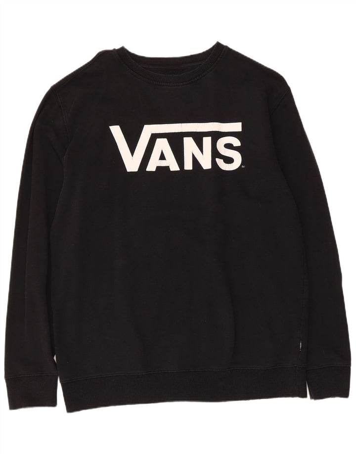 Męska bluza z grafiką Vans, duża, czarna, bawełniana