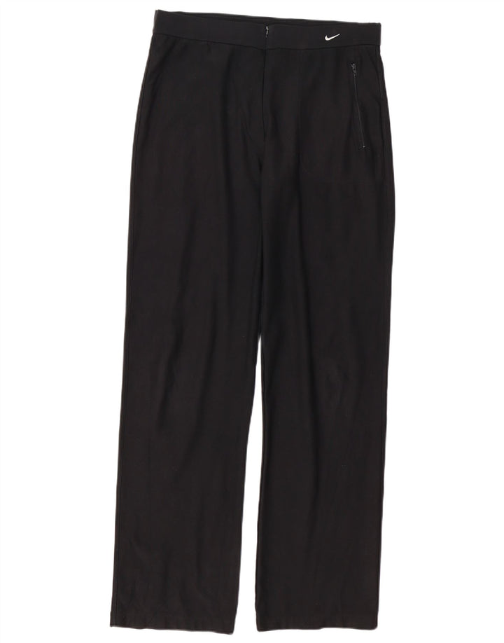 Damskie spodnie dresowe NIKE Dri Fit US 8/10, średni czarny poliester