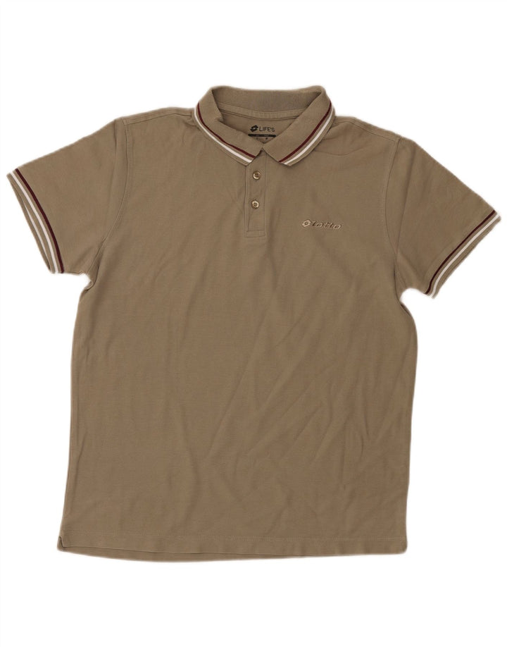LOTTO Mens Polo Shirt Medium Grey