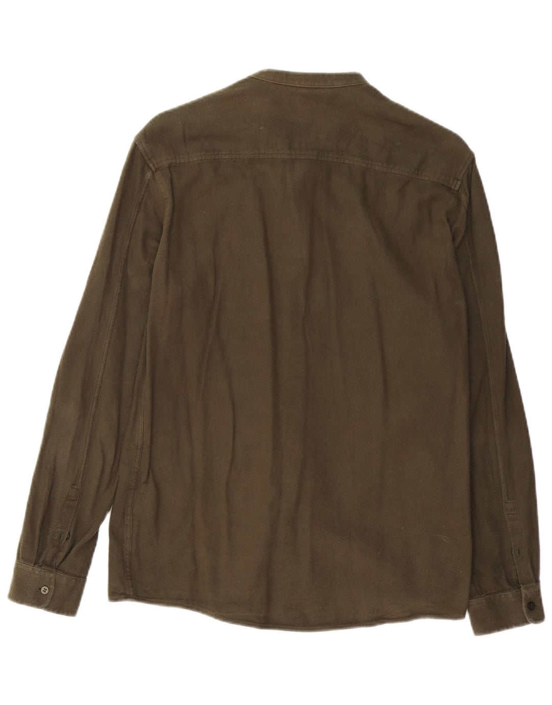 Koszula męska Cos, mała, bawełniana w kolorze khaki