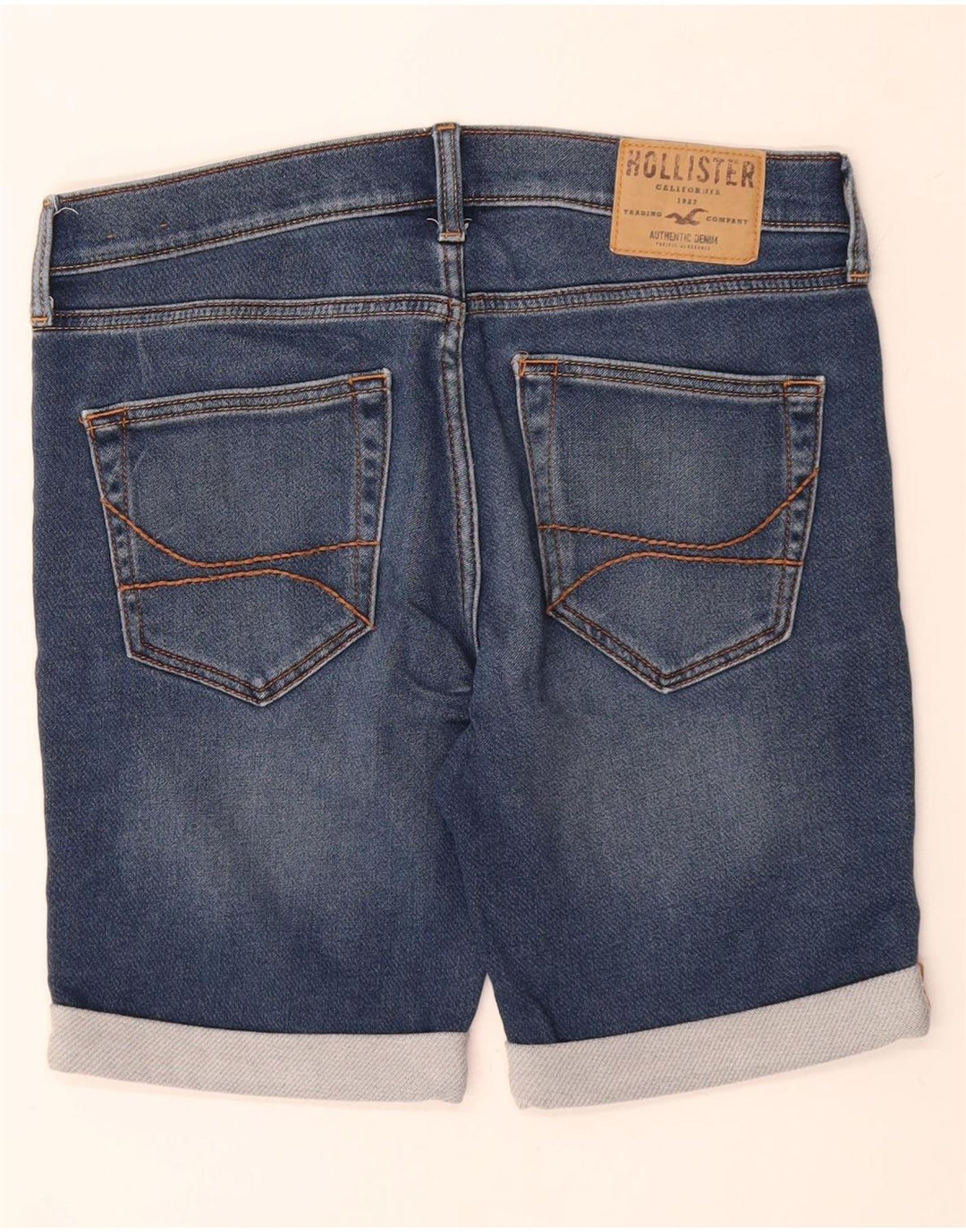 Męskie spodenki jeansowe HOLLISTER W28 Średnioniebieskie, bawełniane