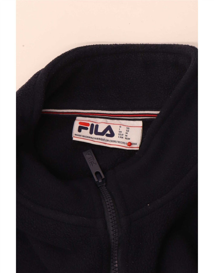 Męski sweter polarowy Fila z zamkiem błyskawicznym, średni granatowy