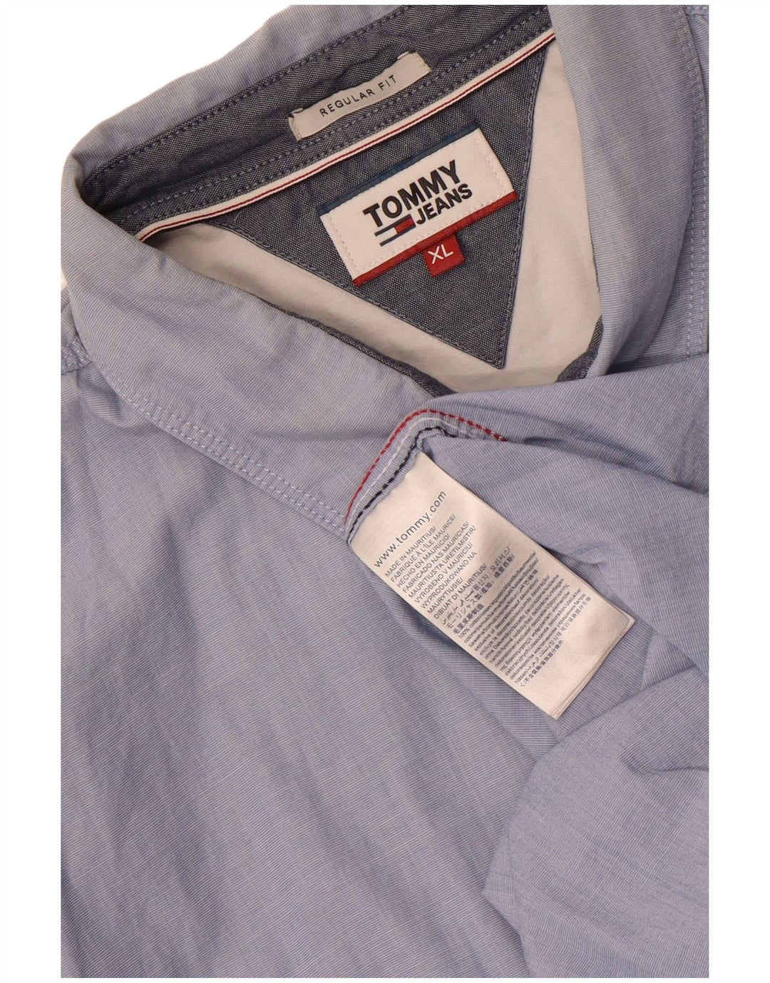 Koszula męska Tommy Hilfiger o regularnym kroju XL, niebieska, bawełniana