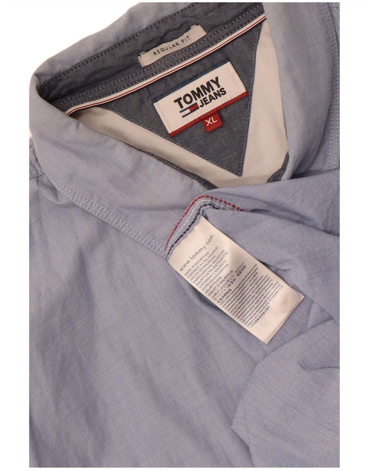Koszula męska Tommy Hilfiger o regularnym kroju XL, niebieska, bawełniana