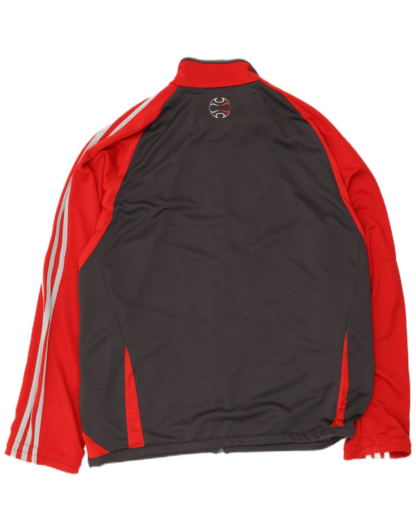 Adidas Męska kurtka dresowa Climacool UK 42/44, duża czarna, z blokiem kolorów