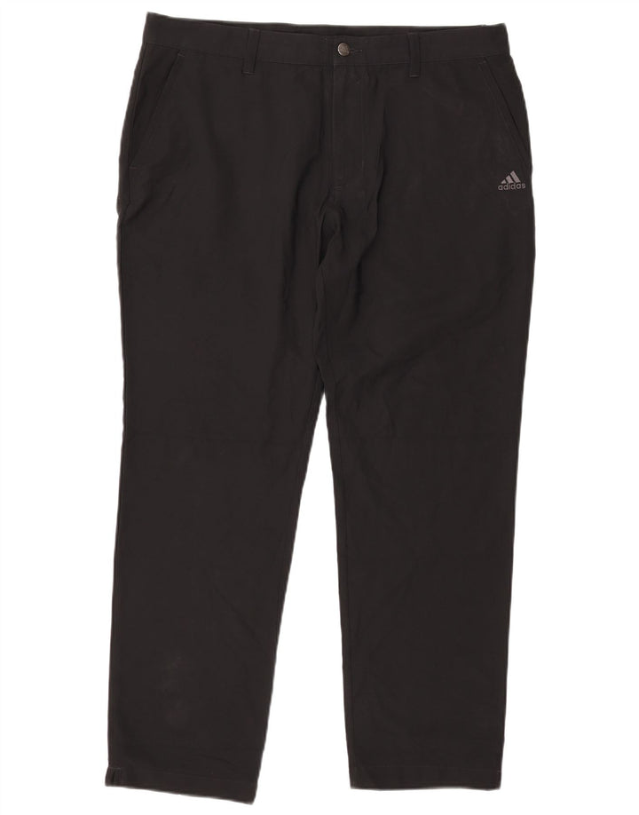 Spodnie męskie Adidas Slim Chino W36 L30 Czarny poliester