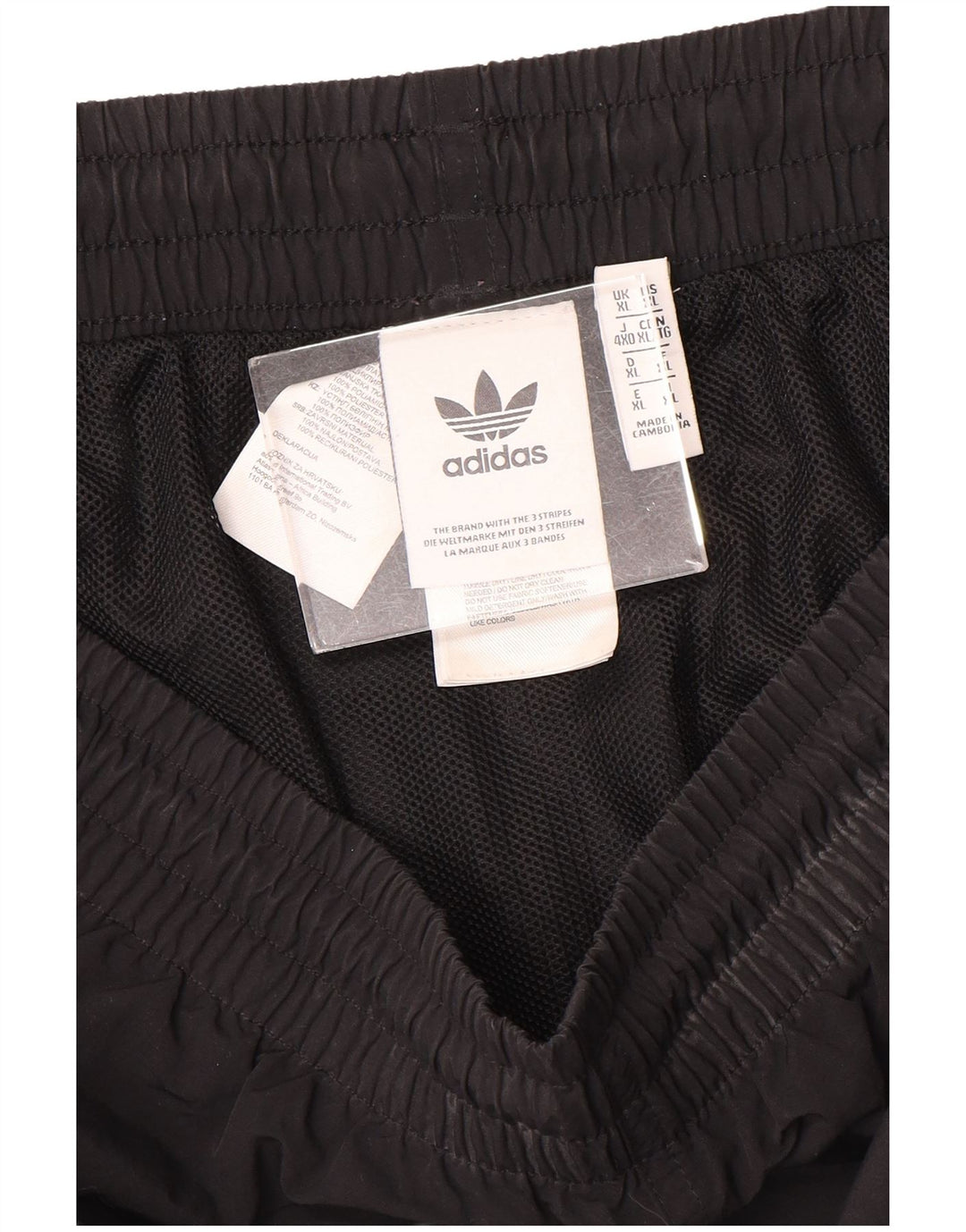 Męskie spodenki sportowe Adidas XL, czarne, poliestrowe