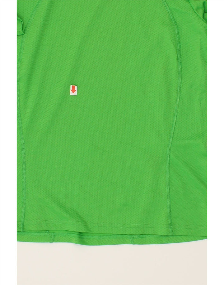 ADIDAS Womens T-Shirt Top UK 10 Small Green Polyester Vintage Adidas and Second-Hand Adidas from Messina Hembry 
