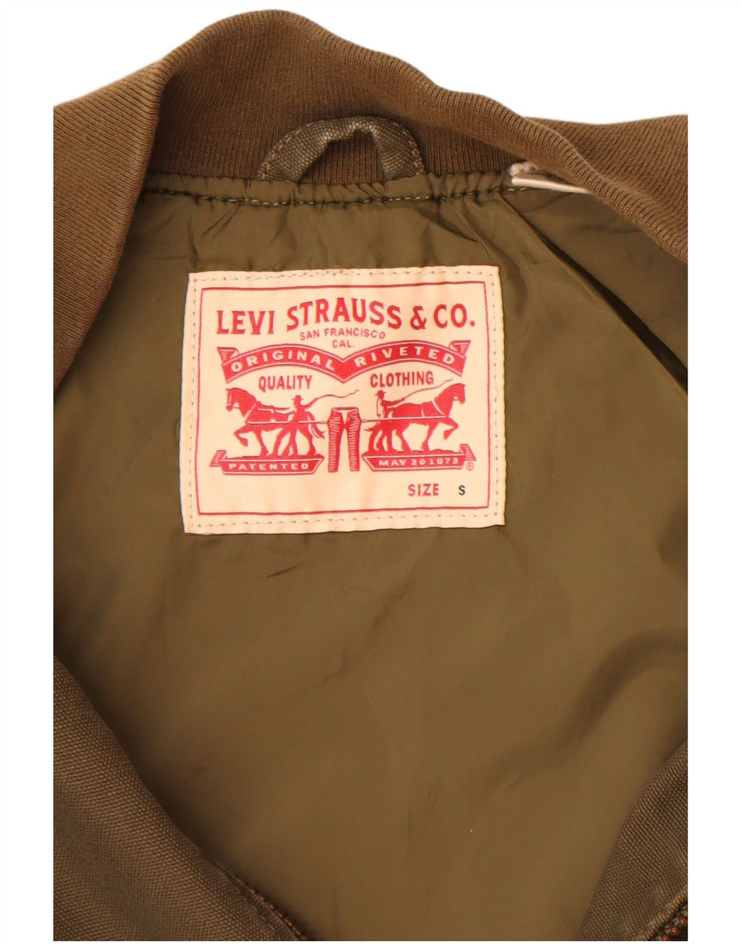 Męska kurtka bomberka Levi's UK 36 Small Khaki