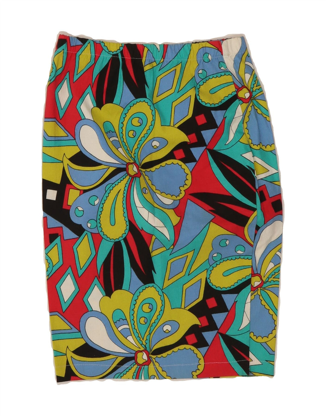 VINTAGE Womens Pencil Skirt W28 Medium Multicoloured Floral Vintage Vintage and Second-Hand Vintage from Messina Hembry 