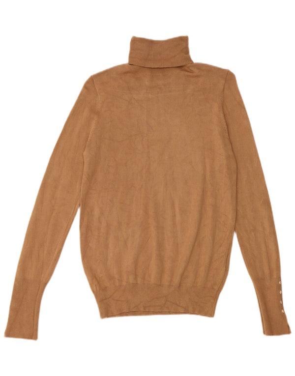Damski sweter z golfem Zara UK 10 Small Brown Wiskoza