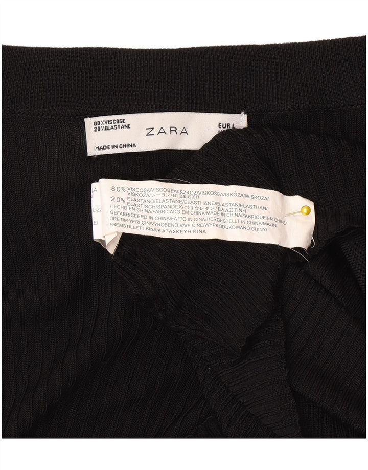 Sweter damski Zara Cardigan UK 14 Large, czarna wiskoza
