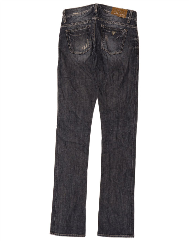 Damskie jeansy Guess w trudnej sytuacji W24 L34 z niebieskiej bawełny