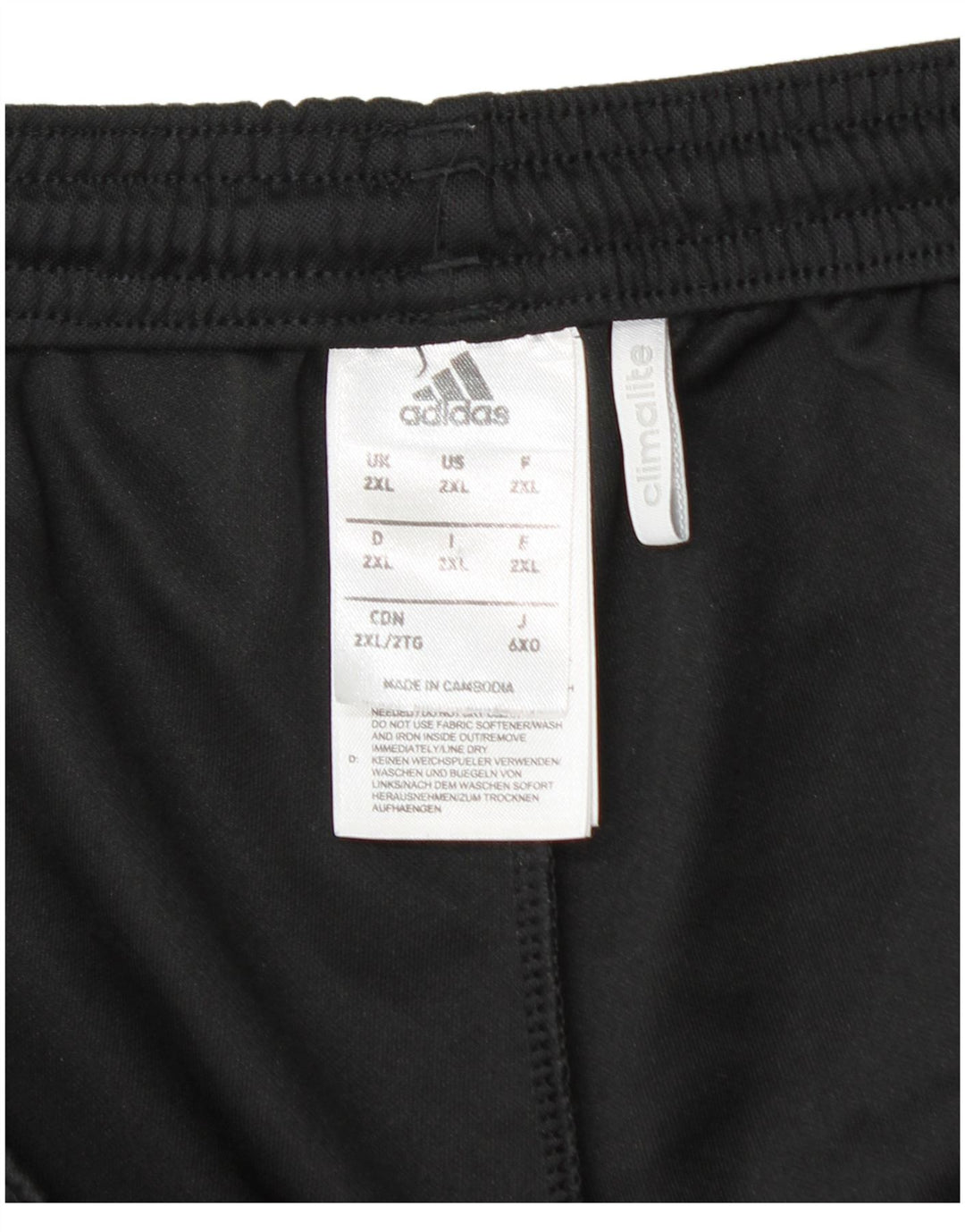 Męskie spodenki sportowe Adidas Climalite 2XL, czarny poliester