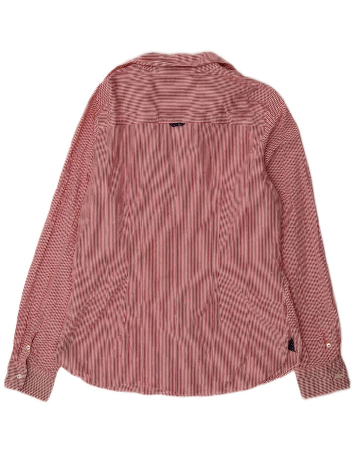 Dopasowana koszula damska Tommy Hilfiger US 12 w duże czerwone prążki