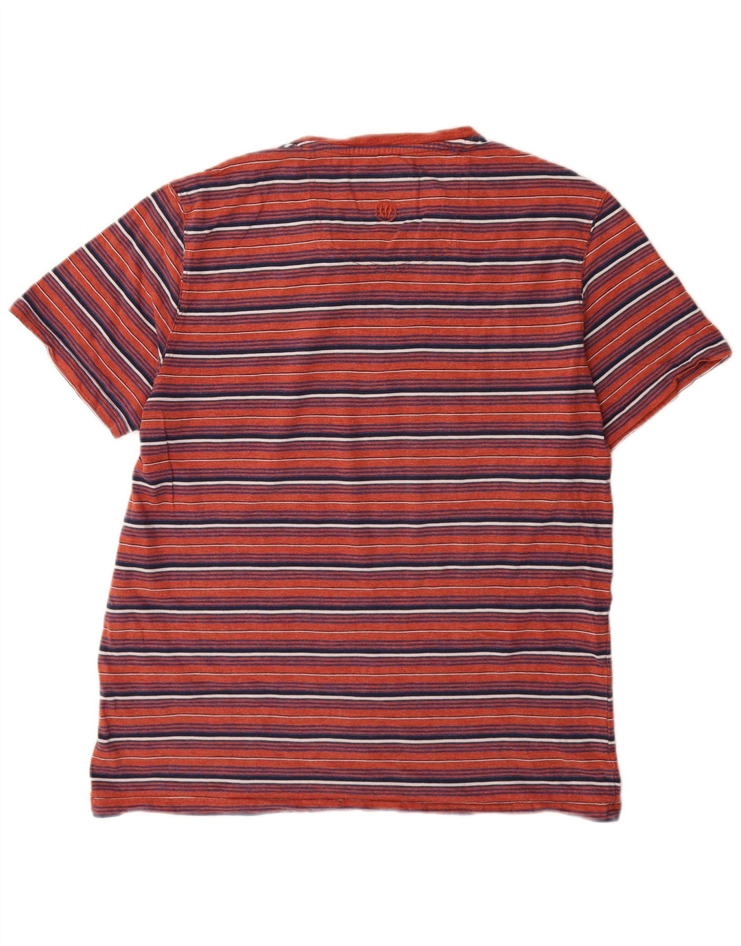 T-shirt męski Fat Face, duży, bawełniany w czerwone paski
