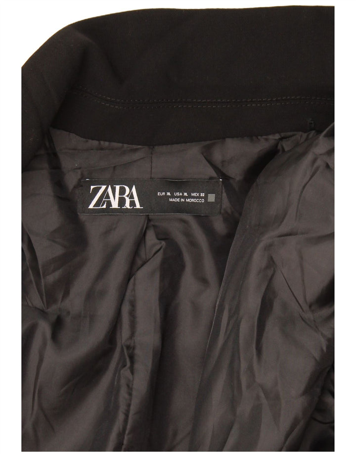Damska otwarta marynarka Zara UK 18 XL czarna