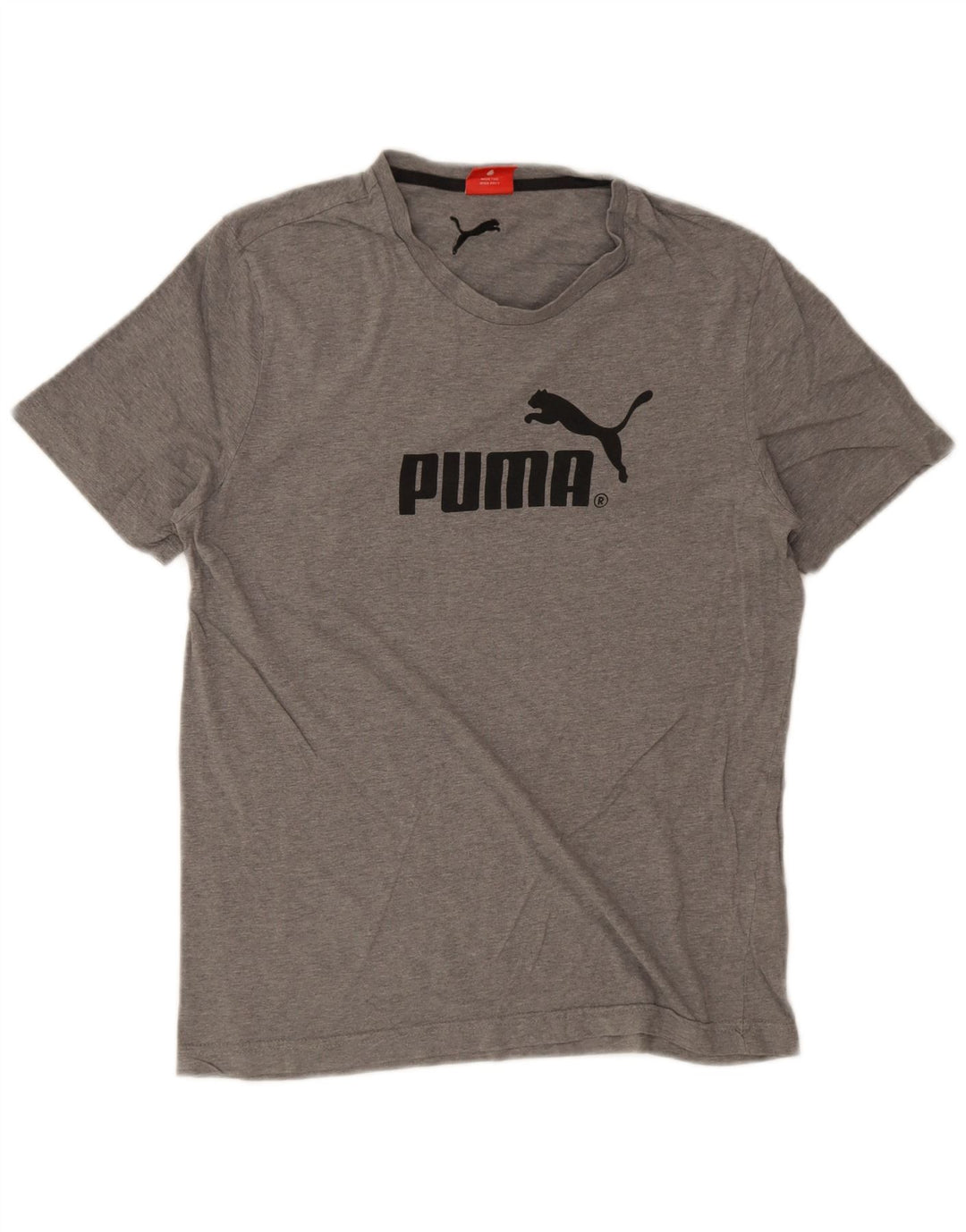 Męski T-shirt z grafiką Puma, średni szary, nakrapiany