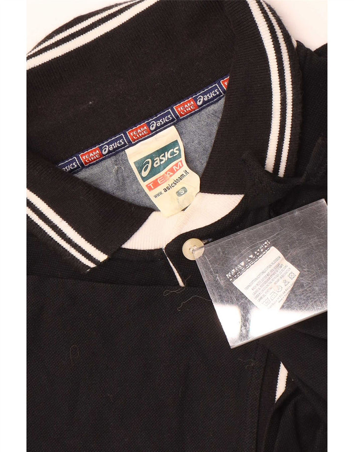 Męska koszulka polo do rugby Asics, mała czarna, bawełniana