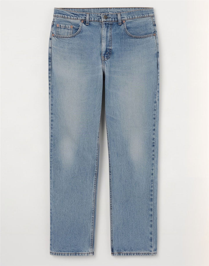 Męskie jeansy Levi's 504 Straight W35 L32 Niebieskie bawełniane