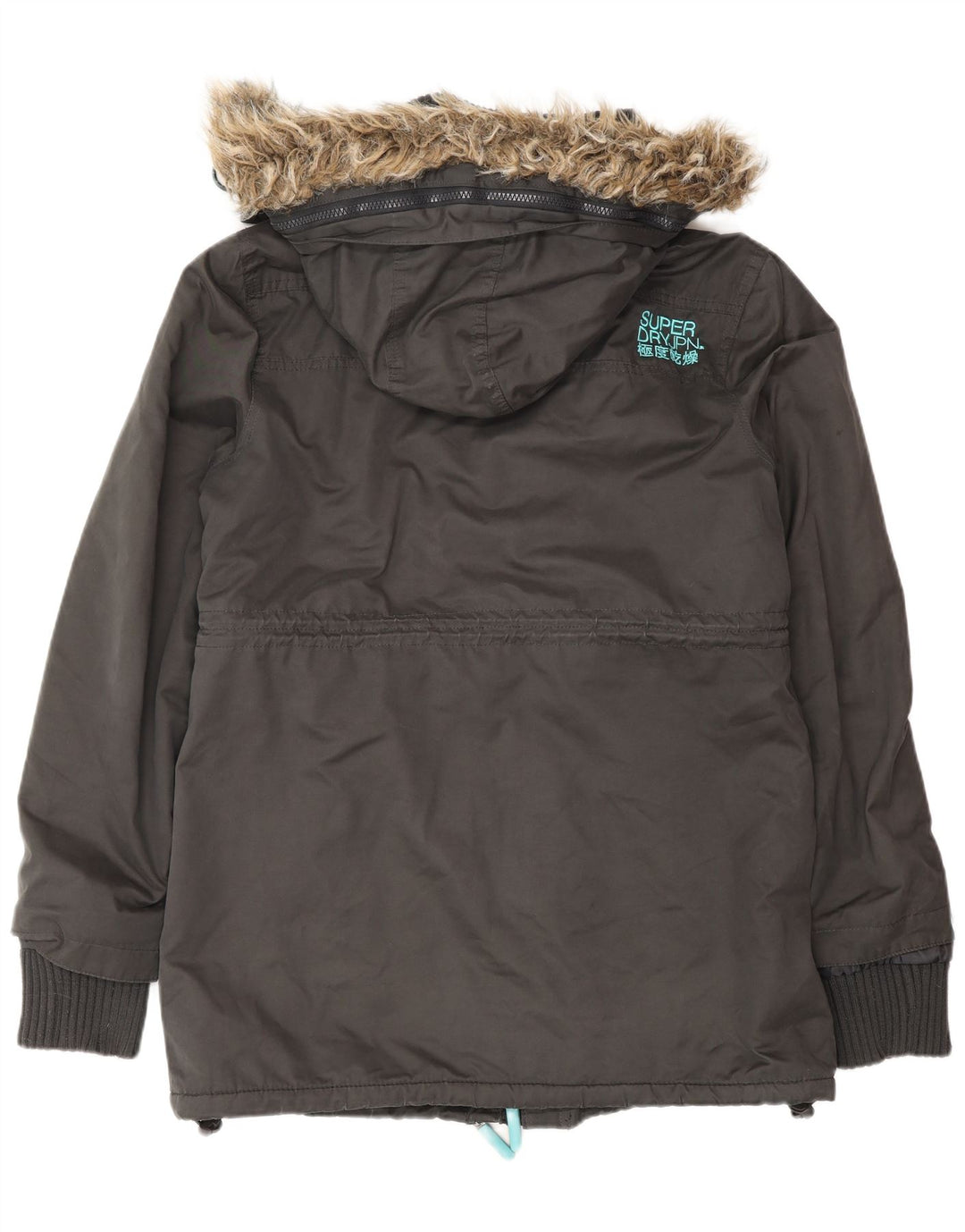 Męska kurtka wiatrówka z kapturem Superdry The Windcheater UK 42 XL, szara