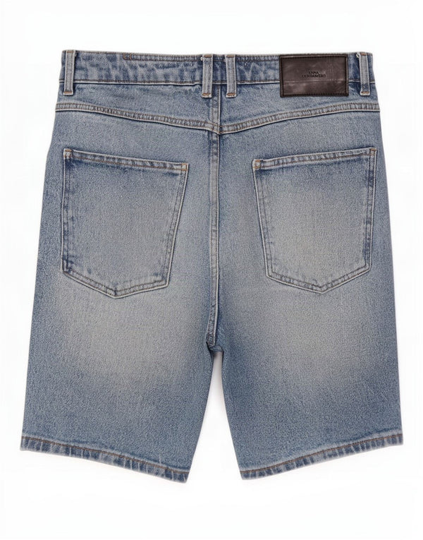 Męskie spodenki jeansowe Zara EU 42 Large W32, niebieska bawełna