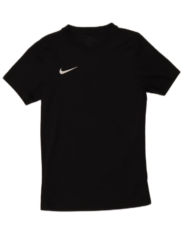 Męski T-shirt Nike Dri Fit, mały, czarny poliester