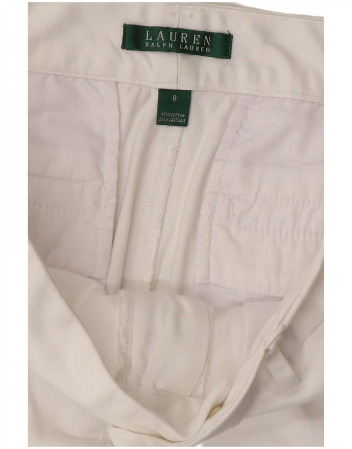 Damskie spodenki Chino Ralph Lauren US 8 Medium W32 Biała bawełna