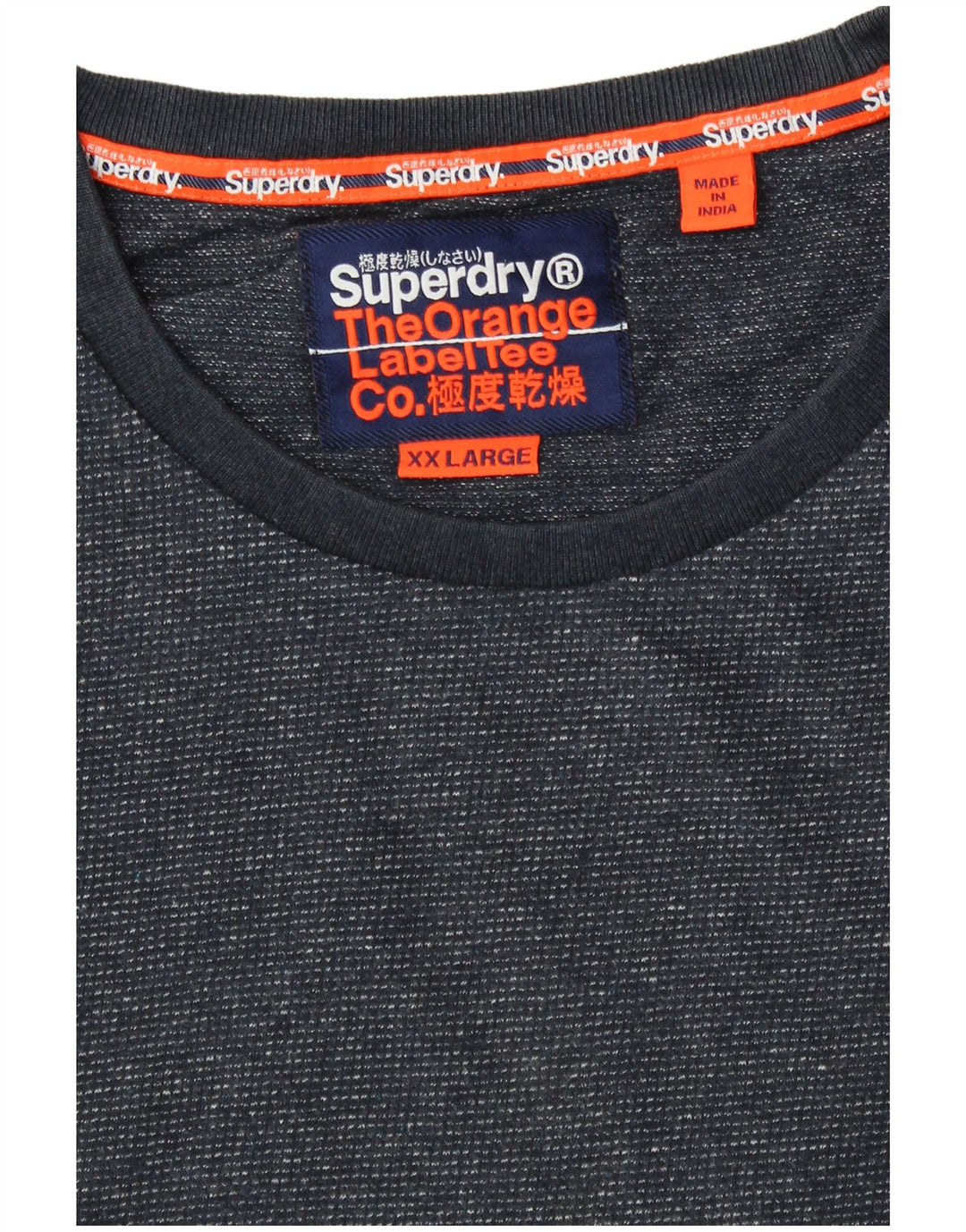 T-shirt męski Superdry, 2XL, granatowa, bawełniana w cętki