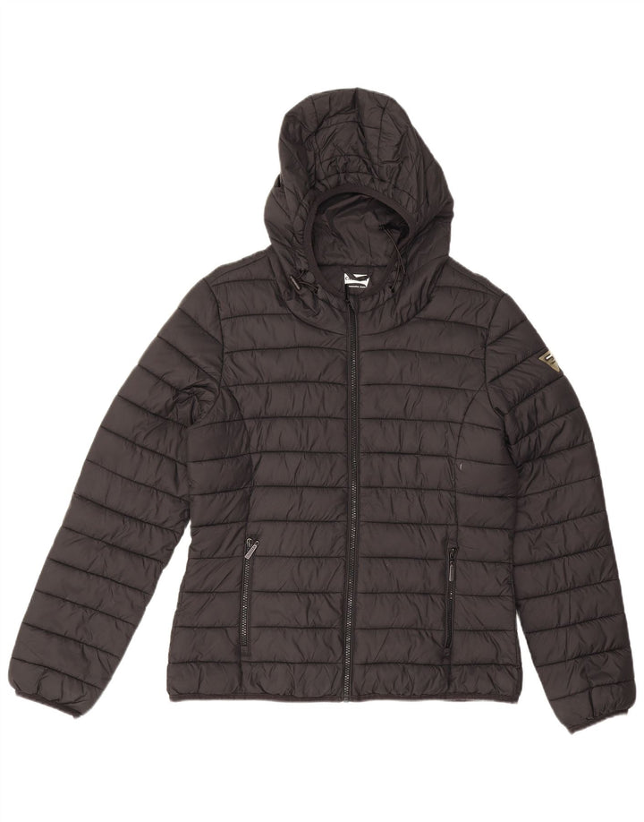 Damska ocieplana kurtka z kapturem Carrera UK 14, średni czarny poliamid